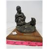 Image 1 : FIGURINE ON WOOD BASE (HUNTER & DOG), METAL PLATE READS PRINCE ALBERT