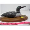 Image 6 : LOON ON WOOD BASE (DUCKS UNLIMITED)