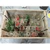 Image 1 : WOODEN CRATE (COCA COLA) W/24 POP BOTTLES (MISSION, STUBBY, DIET RITE, ETC)