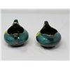 Image 10 : TEAPOT (BLUE MOUNTAIN) W/CREAM SUGAR & 2 CUPS (EVANGELINE, MADE IN CANADA)