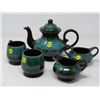Image 1 : TEAPOT (BLUE MOUNTAIN) W/CREAM SUGAR & 2 CUPS (EVANGELINE, MADE IN CANADA)