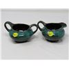 Image 9 : TEAPOT (BLUE MOUNTAIN) W/CREAM SUGAR & 2 CUPS (EVANGELINE, MADE IN CANADA)