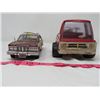 Image 1 : LOT OF 2 (MOTOR MAX 1979 CHRYSLER LEBARON TOWN & COUNTRY & FIRE TRUCK  W/MR DU BEE HUB CAPS