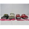 Image 1 : LOT OF 4 TOY TRUCKS (3 ARE 4" L; 1 IS 5"L) *2 FORD, 2 CHEV*