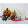 Image 11 : LOT OF 3 BEANIE BABIES (SHEEP, KANGAROO, PUMPKIN)