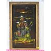 Image 1 : LOT OF 2 VELVET PRINTS (SCENE & SHIP) *22.5" X 13.5" & 13.5" X 22.5"* (ONE HAS HOLE)
