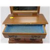 Image 6 : WOODEN MUSICAL JEWELRY BOX (WORKS) *13" X 9½"*