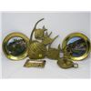 Image 1 : METAL WALL DÉCOR (FISH), CANDLE STICK HOLDER, PLATES, MINI TRAY