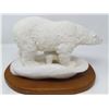 Image 5 : *DUCKS UNLIMITED* WHITE POLAR BEAR (ON WOODEN BASE) *9X13 INCHES*