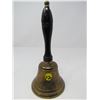 Image 1 : SCHOOL BELL (BRASS) *9 INCHES TALL*