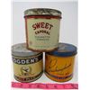 Image 1 : LOT OF 3 TOBACCO TINS (SWEET CAPORAL, ODGEN'S, BUCKINGHAM)