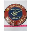 Image 1 : AUTO DEALER ADVERTISING PLATE (OLDSMOBILE SALES & SERVICE) *METAL* (12" ROUND) (REPRO)