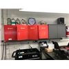 Image 1 : 3 WALL MOUNTED TOOL CABINETS WITH CONTENTS AND WAGNER LIGHTING FUSES PARTS CABINET WITH CONTENTS