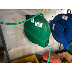 GREEN ITC WALL MOUNTED WATER HOSE REEL