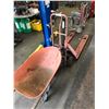 Image 1 : RED PALLET JACK AND 2 WHEEL DOLLY
