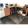 Image 2 : CONTENTS OF OFFICE INC. 2 DESKS, ASSORTED ELECTRONICS, BAR FRIDGE AND FRIDGE/FREEZER, AND MORE