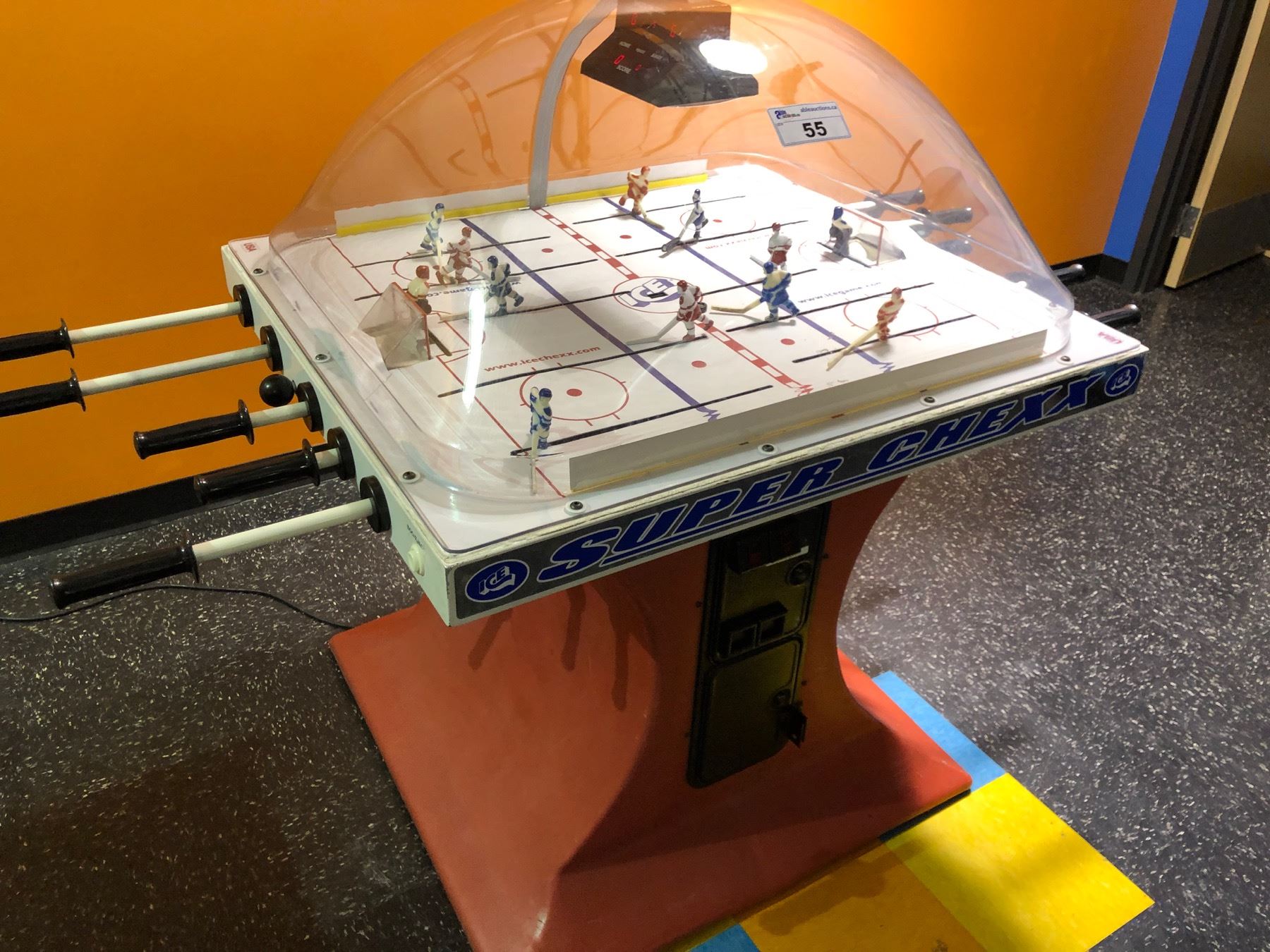 SUPER CHEXX BUBBLE HOCKEY GAME Able Auctions