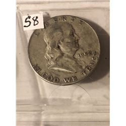 1952 D Silver Franklin Half Dollar Nice Early US Silver Coin