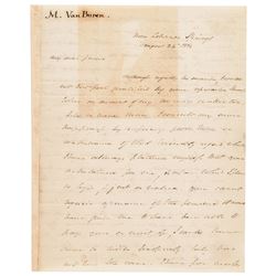 1832 MARTIN VAN BUREN Autograph Letter Signed 3 Pages with Integral Address Leaf