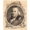 Image 3 : c. 1856 Benjamin Franklin Portrait Commemorative Silk Ribbon