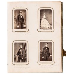Album of 154 CDV Photos Important American Civil War Political Military Figures