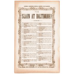 Collection of Twelve Civil War Era + Related Mainly Baltimore MD Political Items