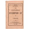 Image 1 : The National Conscription Act of 1863. - Rare Quality Original Civil War Booklet