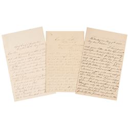 Three Civil War Dated Letters by Union Soldiers, Dated in 1862, 1863, 1864