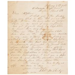 1863 Civil War Period Good Content Union Soldiers Letter from Hilton Head, SC