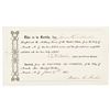 Image 1 : Rare 1864 Union Civil War Draft Substitute $400 Bounty Payment Form !