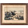 Image 1 : c 1862 Lithograph, Battle of Baton Rouge, Aug. 6th, 1862 Death of Gen. Williams