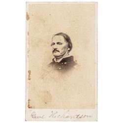 Major General Israel B. Richardson Mortally Wounded at Antietam CDV Photograph