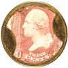 Image 1 : Encased Postage Stamp, EP-38, 3¢, BROWNS BRONCHIAL TROCHES Ch About Uncirculated