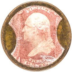 Encased Postage Stamp, EP-45 3¢ TREMONT HOUSE Gage Brothers + Drake, Chicago R-8