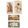 Image 9 : Four AYERS Encased Postage Merchant Related Advertising Trade Cards