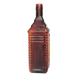 c. 1862, DRAKES PLANTATION BITTERS Bottle Quart, Encased Postage Stamp Related