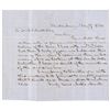 Image 1 : 1854 Letter Regarding a Phony Three Dollar Obsolete Banknote at Waterbury (CT)