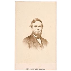 1860s Civil War Period, Carte de Visite Photograph of Schuyler Colfax