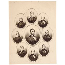 c. 1865 Civil War Abraham Lincoln Assasination Era Carte de Visite Photographs