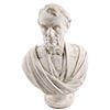 Image 1 : 1865 Large Portrait Bust of Abraham Lincoln, Integral Pedestal, by D. Morgan