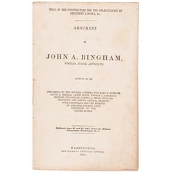 1865 Book: Trial of the Conspirators for the Assassination of President Lincoln,