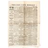 Image 6 : Four Historic 1865 Abraham Lincoln Assassination Issues of the NEW YORK HERALD