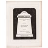 Image 1 : c. 1865 President Abraham Lincoln Mourning Period Memorial Broadsheet Advert.