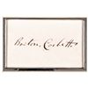 Image 2 : THOMAS P. (BOSTON) CORBETT Autograph Card of The Man Who Shot John Wilkes Booth
