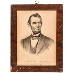 c. 1865 Pair of Abraham Lincoln Assassination Mourning Period Framed Prints