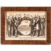 Image 2 : c. 1865 Pair of Abraham Lincoln Assassination Mourning Period Framed Prints