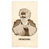 Image 2 : 1860 Presidential Campaign Rare Beardless ABRAHAM LINCOLN Silk Ribbon