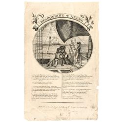 1792 THE DESPONDING NEGRO Illustrated Printed Poem by John Collins