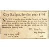 Image 3 : 1805 CHARLESTON COURIER Newspaper Ad for SELLING Slaves CITY BADGES (SLAVE TAGS)