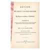 Image 1 : 1860 Civil War Imprint: Review of Character... Abolitionism. by Henry J Van Dyke